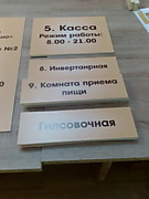 Пластиковые таблички Москва